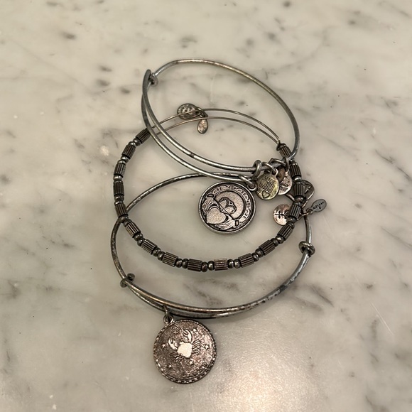 Stack of Alex and ani bangles - Picture 1 of 1